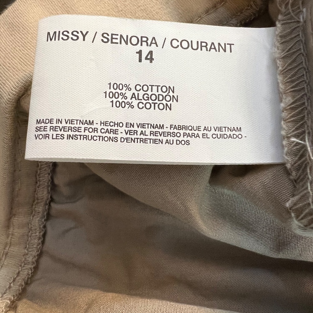 π π©Ά NWOT GLORIA VANDERBILT Pennie Khaki Skort | Sz 14 - Picture 6 of 8
